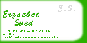 erzsebet sved business card