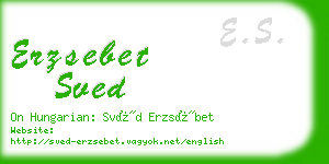 erzsebet sved business card